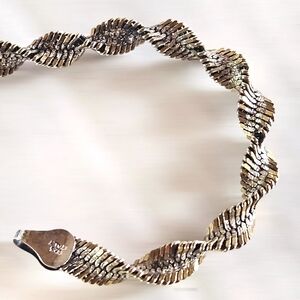 VTG Italian Sterling Silver Rope Bracelet